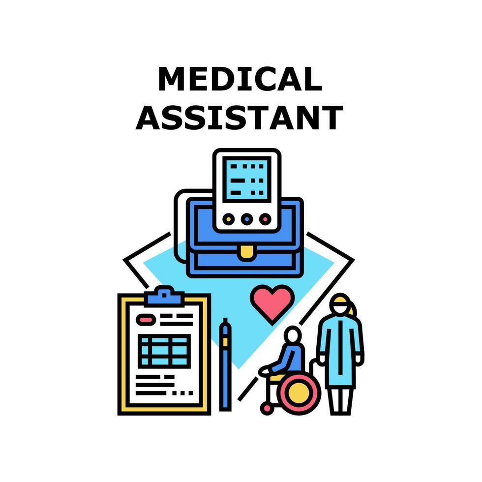 medical-assistant-icon-illustration-vector